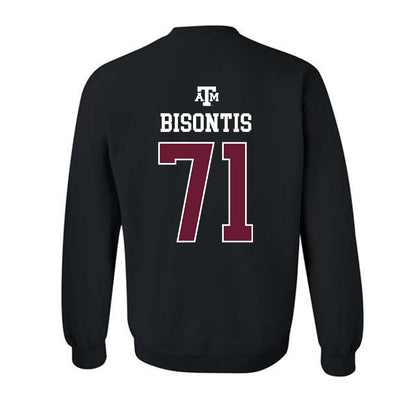 Texas A&M - NCAA Football : Chase Bisontis - Black Out 2026 Crewneck Sweatshirt-1
