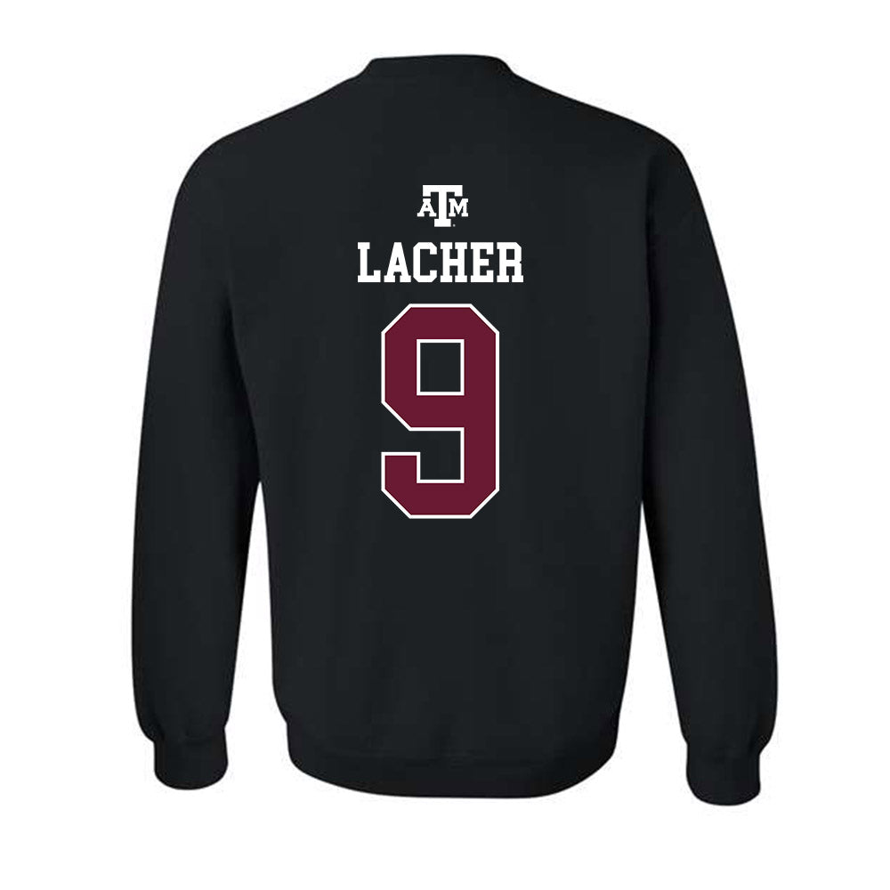 Texas A&M - NCAA Women's Soccer : Finley Lacher - Black Out 2026 Crewneck Sweatshirt-1