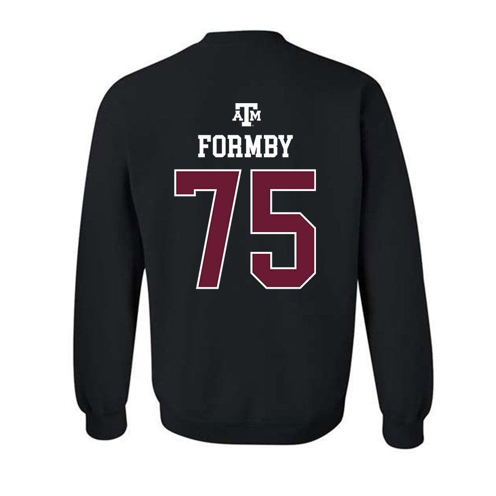 Texas A&M - NCAA Football : Wilkin Formby - Black Out 2026 Crewneck Sweatshirt-1
