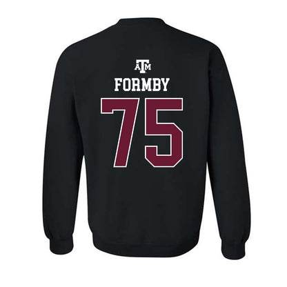 Texas A&M - NCAA Football : Wilkin Formby - Black Out 2026 Crewneck Sweatshirt-1
