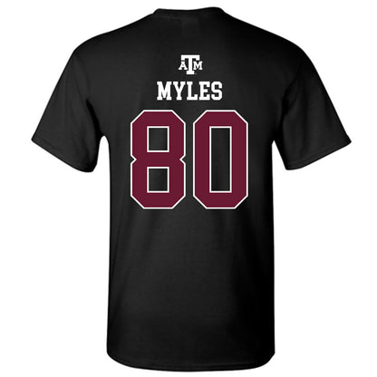 Texas A&M - NCAA Football : Jerome Myles - Black Out 2026 T-Shirt-1