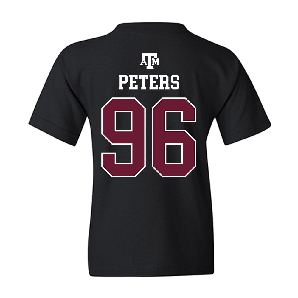 Texas A&M - NCAA Football : Waylon Peters - Black Out 2026 Youth T-Shirt-1