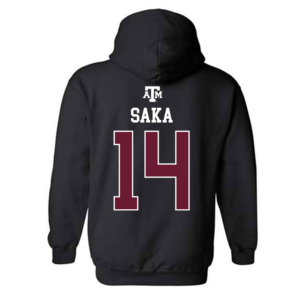 Texas A&M - NCAA Football : Anto Saka - Black Out 2026 Hooded Sweatshirt-1
