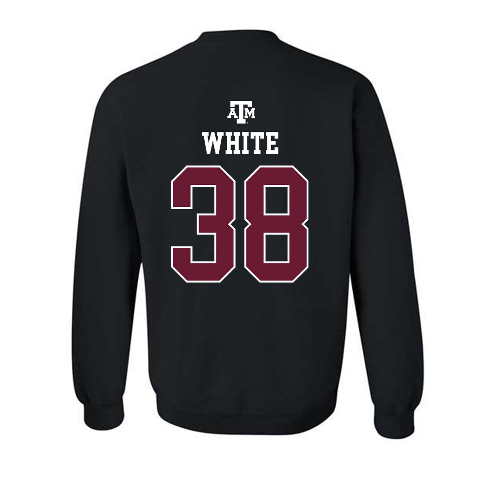 Texas A&M - NCAA Football : Jared White - Black Out 2026 Crewneck Sweatshirt-1