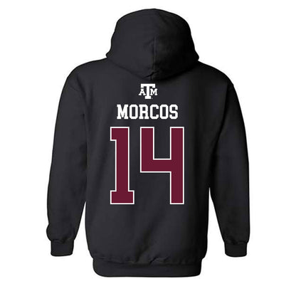 Texas A&M - NCAA Football : Eli Morcos - Black Out 2026 Hooded Sweatshirt-1