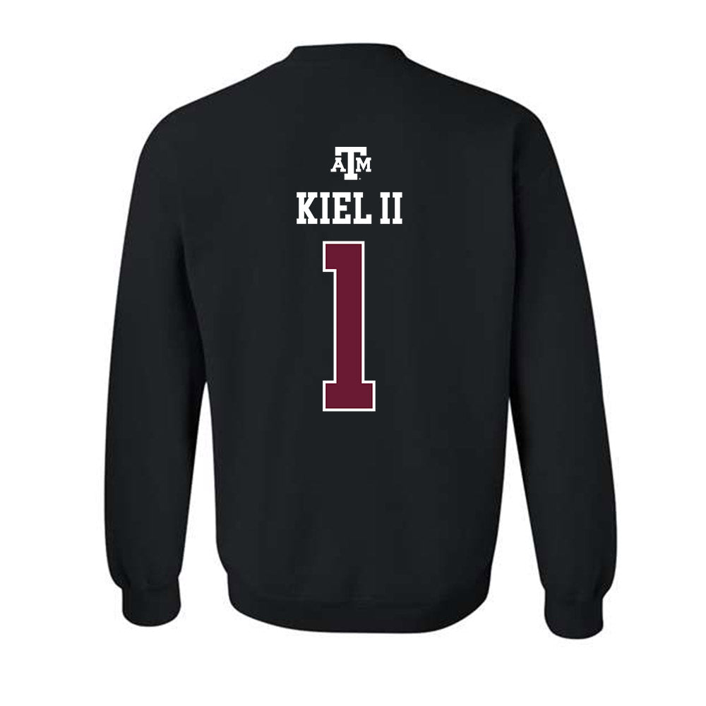 Texas A&M - NCAA Baseball : Terrence Kiel II - Black Out 2026 Crewneck Sweatshirt-1
