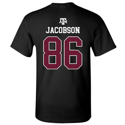 Texas A&M - NCAA Football : Evan Jacobson - Black Out 2026 T-Shirt-1