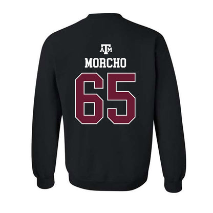 Texas A&M - NCAA Football : Avery Morcho - Black Out 2026 Crewneck Sweatshirt-1