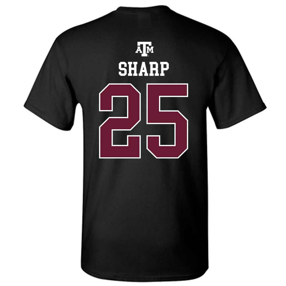 Texas A&M - NCAA Women's Volleyball : Eliza Sharp - Black Out 2026 T-Shirt-1