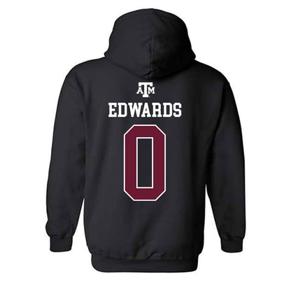 Texas A&M - NCAA Football : Kelwin Edwards - Black Out 2026 Hooded Sweatshirt-1