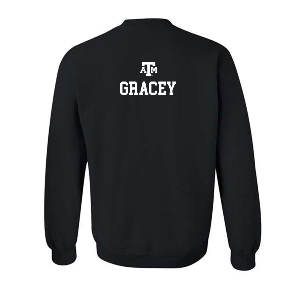 Texas A&M - NCAA Women's Track & Field : Penelope Gracey - Black Out 2026 Crewneck Sweatshirt-1