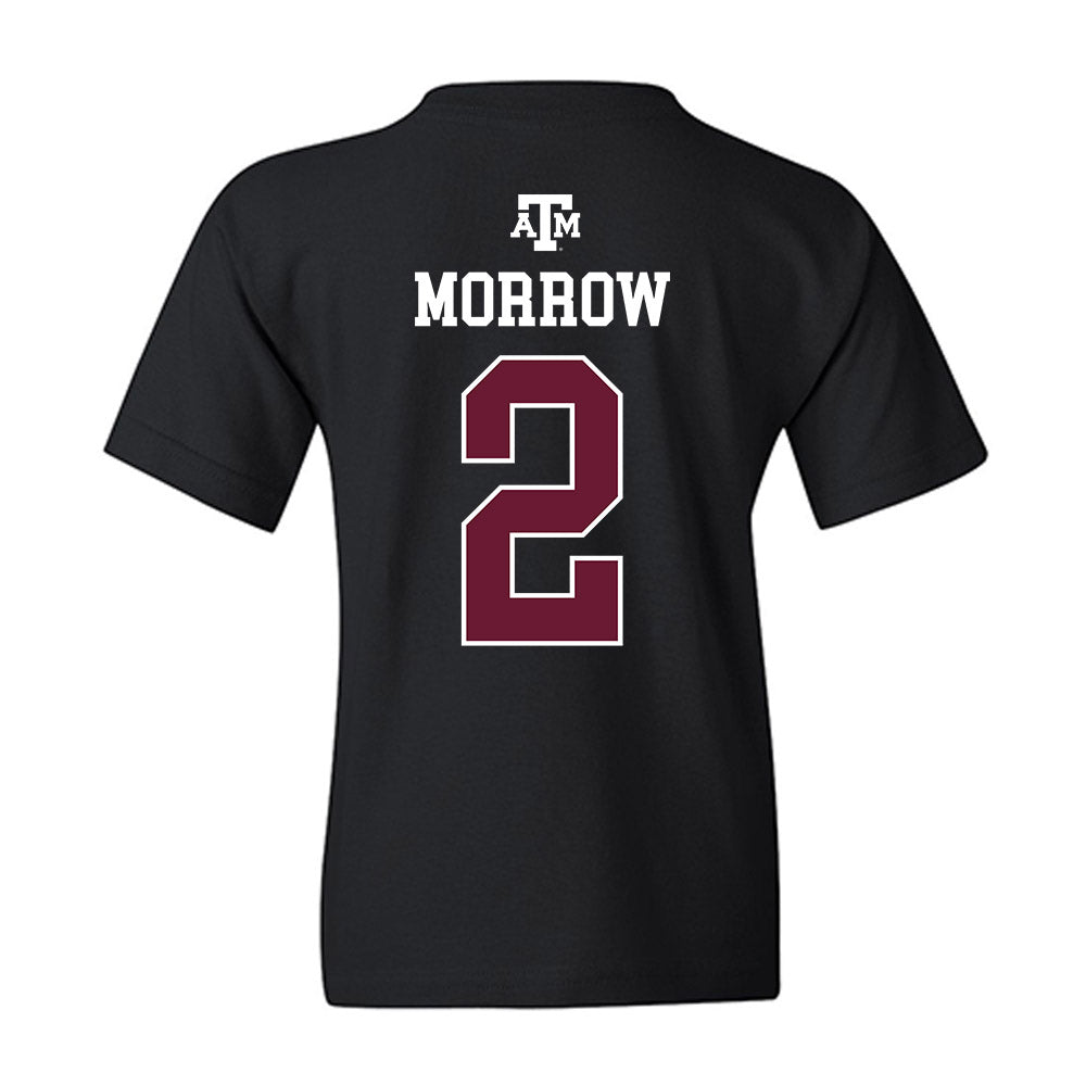 Texas A&M - NCAA Football : Jamarion Morrow - Black Out 2026 Youth T-Shirt-1
