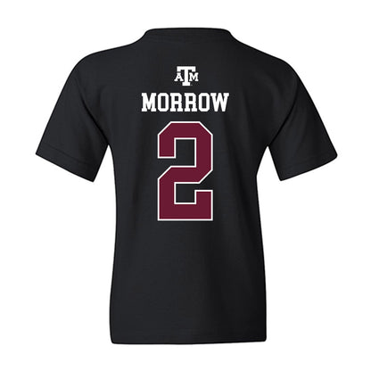 Texas A&M - NCAA Football : Jamarion Morrow - Black Out 2026 Youth T-Shirt-1