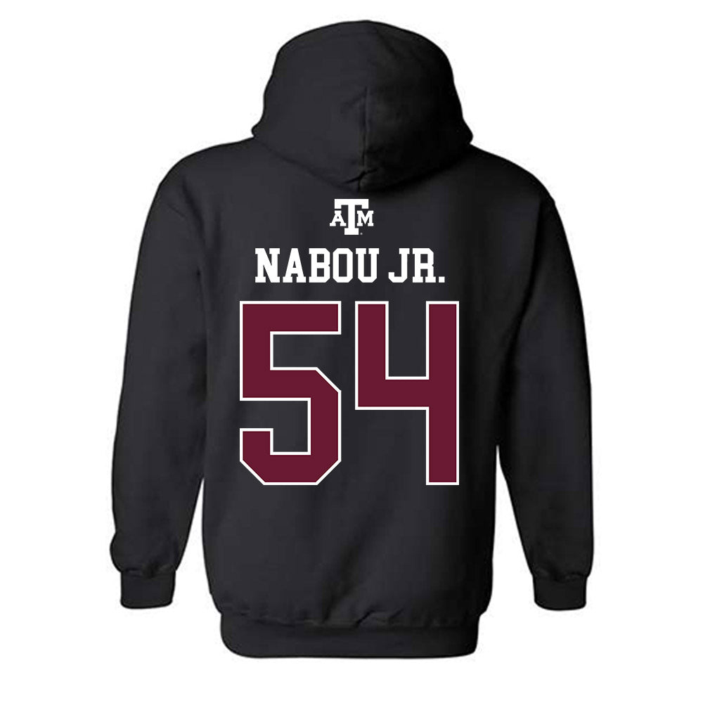 Texas A&M - NCAA Football : Mark Nabou Jr. - Black Out 2026 Hooded Sweatshirt-1