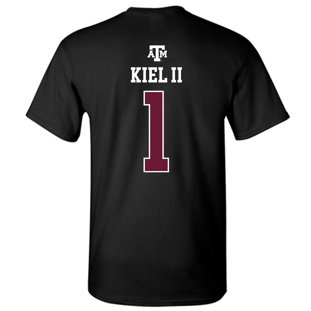 Texas A&M - NCAA Baseball : Terrence Kiel II - Black Out 2026 T-Shirt-1