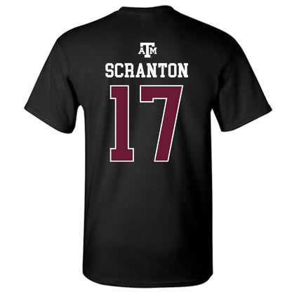 Texas A&M - NCAA Women's Soccer : Mia Scranton - Black Out 2026 T-Shirt-1