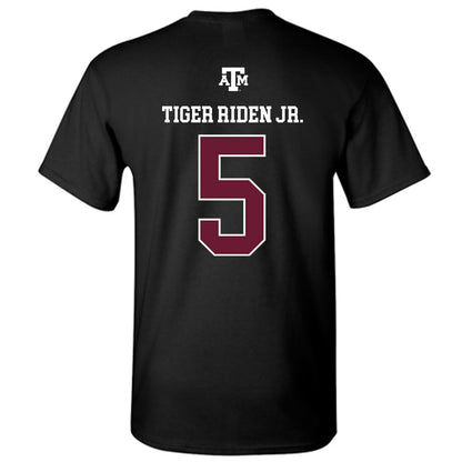 Texas A&M - NCAA Football : Deondrae Tiger Riden Jr. - Black Out 2026 T-Shirt-1