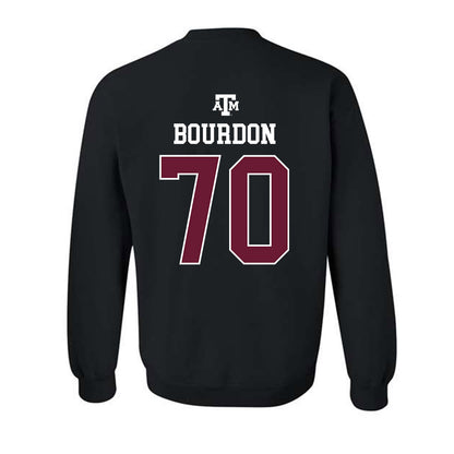 Texas A&M - NCAA Football : Robert Bourdon - Black Out 2026 Crewneck Sweatshirt-1