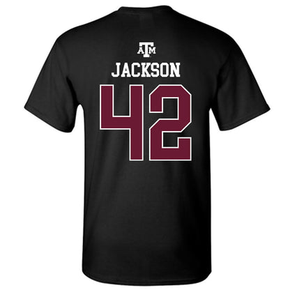 Texas A&M - NCAA Football : Kendall Jackson - Black Out 2026 T-Shirt-1