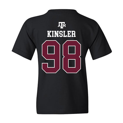 Texas A&M - NCAA Football : Jermaine Kinsler - Black Out 2026 Youth T-Shirt-1