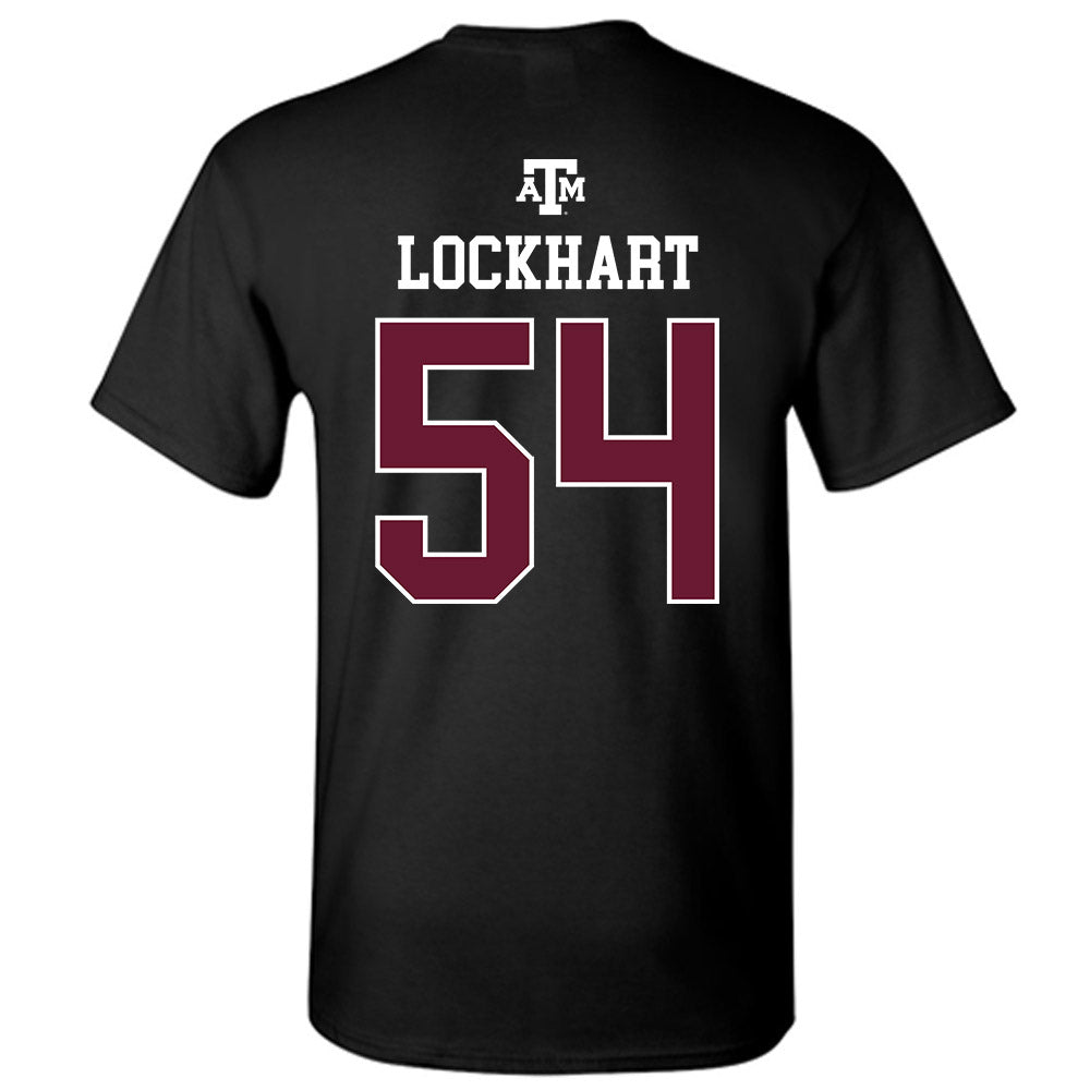Texas A&M - NCAA Football : Jordan Lockhart - Black Out 2026 T-Shirt-1