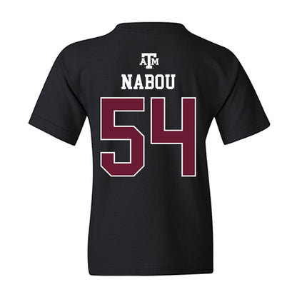 Texas A&M - NCAA Football : Mark Nabou - Black Out 2026 Youth T-Shirt-1