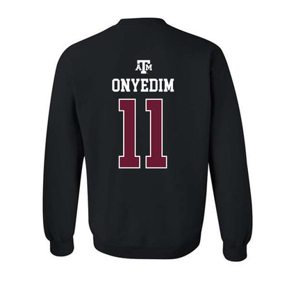 Texas A&M - NCAA Football : Tyler Onyedim - Black Out 2026 Crewneck Sweatshirt-1