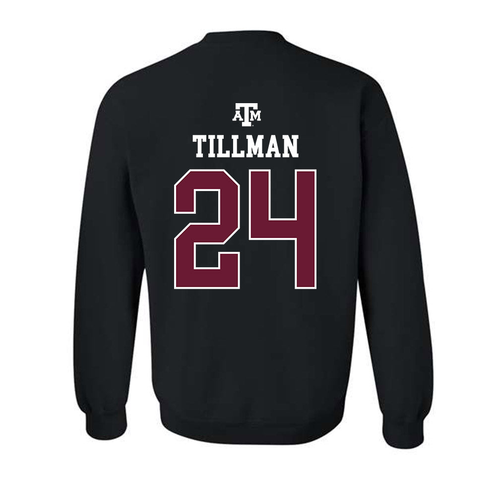 Texas A&M - NCAA Football : Ramarian Tillman - Black Out 2026 Crewneck Sweatshirt-1