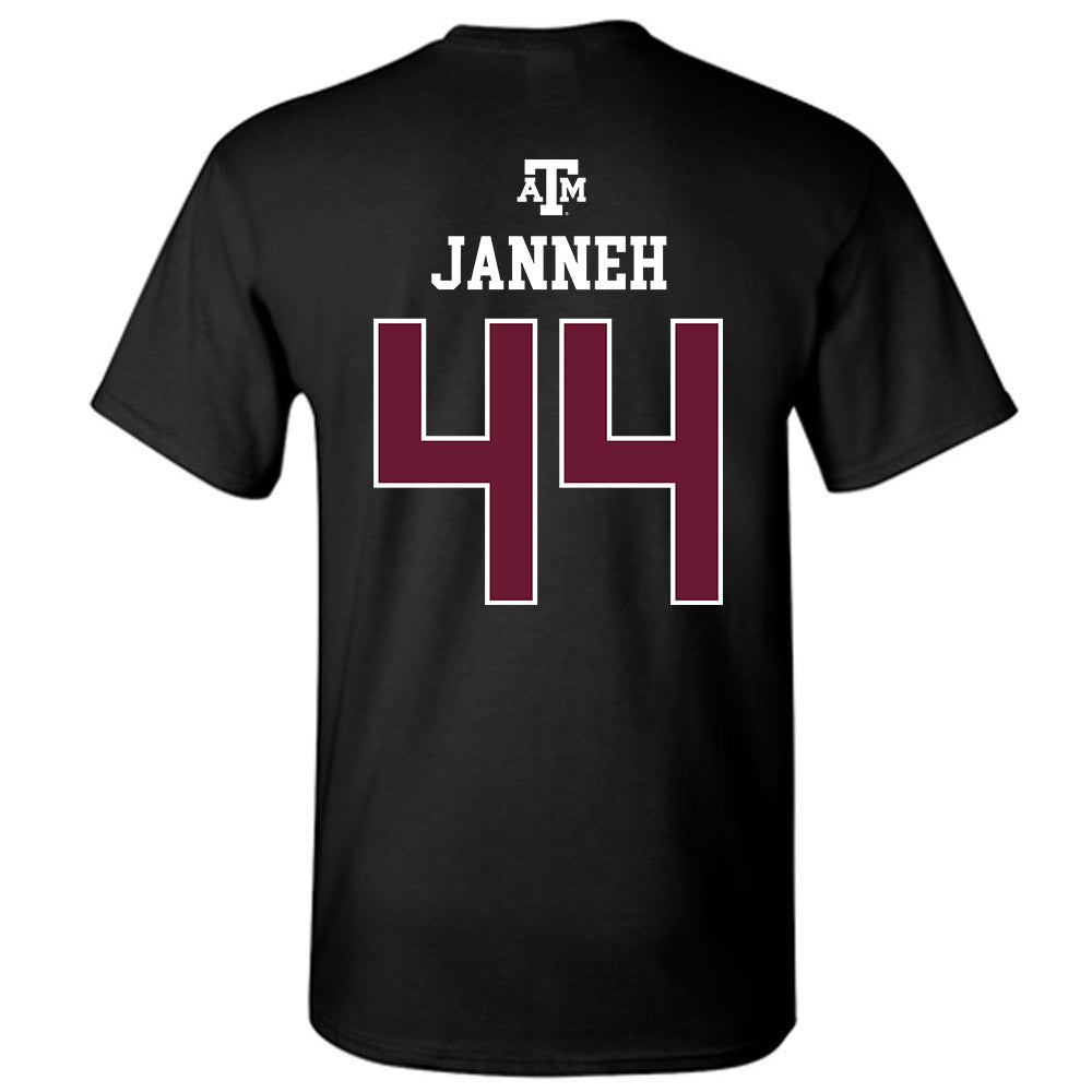 Texas A&M - NCAA Women's Basketball : Fats Janneh - Black Out 2026 T-Shirt-1