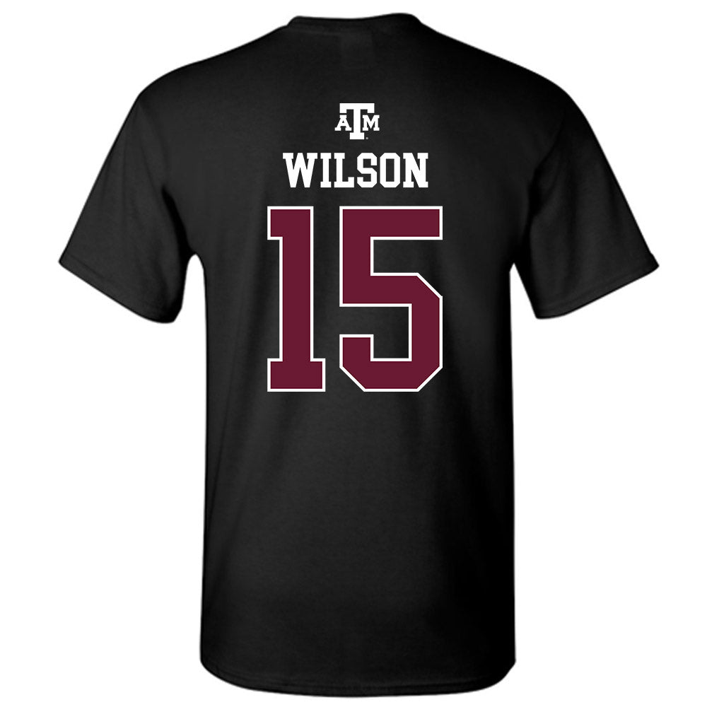 Texas A&M - NCAA Football : Tylan Wilson - Black Out 2026 T-Shirt-1