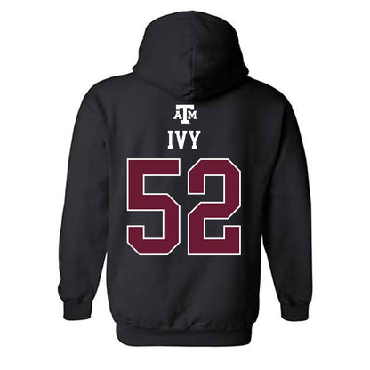 Texas A&M - NCAA Football : Blake Ivy - Black Out 2026 Hooded Sweatshirt-1