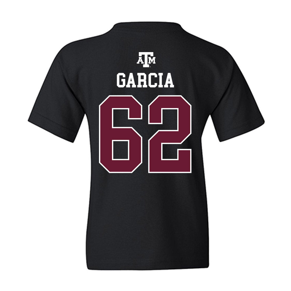 Texas A&M - NCAA Football : Marcus Garcia - Black Out 2026 Youth T-Shirt-1