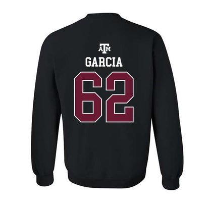 Texas A&M - NCAA Football : Marcus Garcia - Black Out 2026 Crewneck Sweatshirt-1