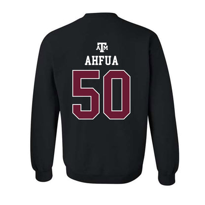 Texas A&M - NCAA Football : Isendre Ahfua - Black Out 2026 Crewneck Sweatshirt-1