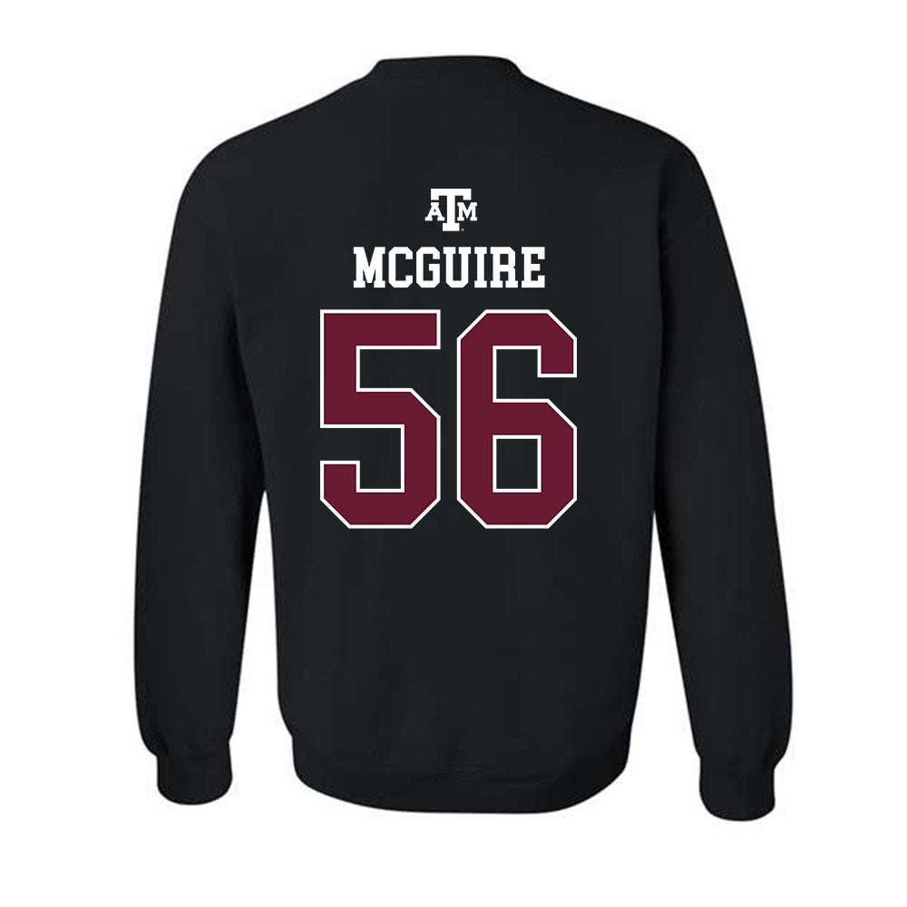 Texas A&M - NCAA Football : Nelson Mcguire - Black Out 2026 Crewneck Sweatshirt-1