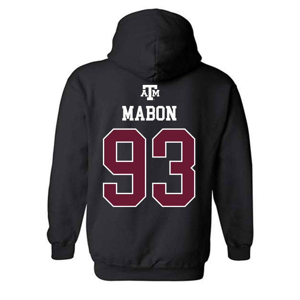 Texas A&M - NCAA Football : Nathan Mabon - Black Out 2026 Hooded Sweatshirt-1