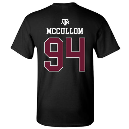 Texas A&M - NCAA Football : Angelo McCullom - Black Out 2026 T-Shirt-1