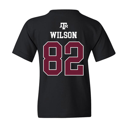 Texas A&M - NCAA Football : Jonah Wilson - Black Out 2026 Youth T-Shirt-1