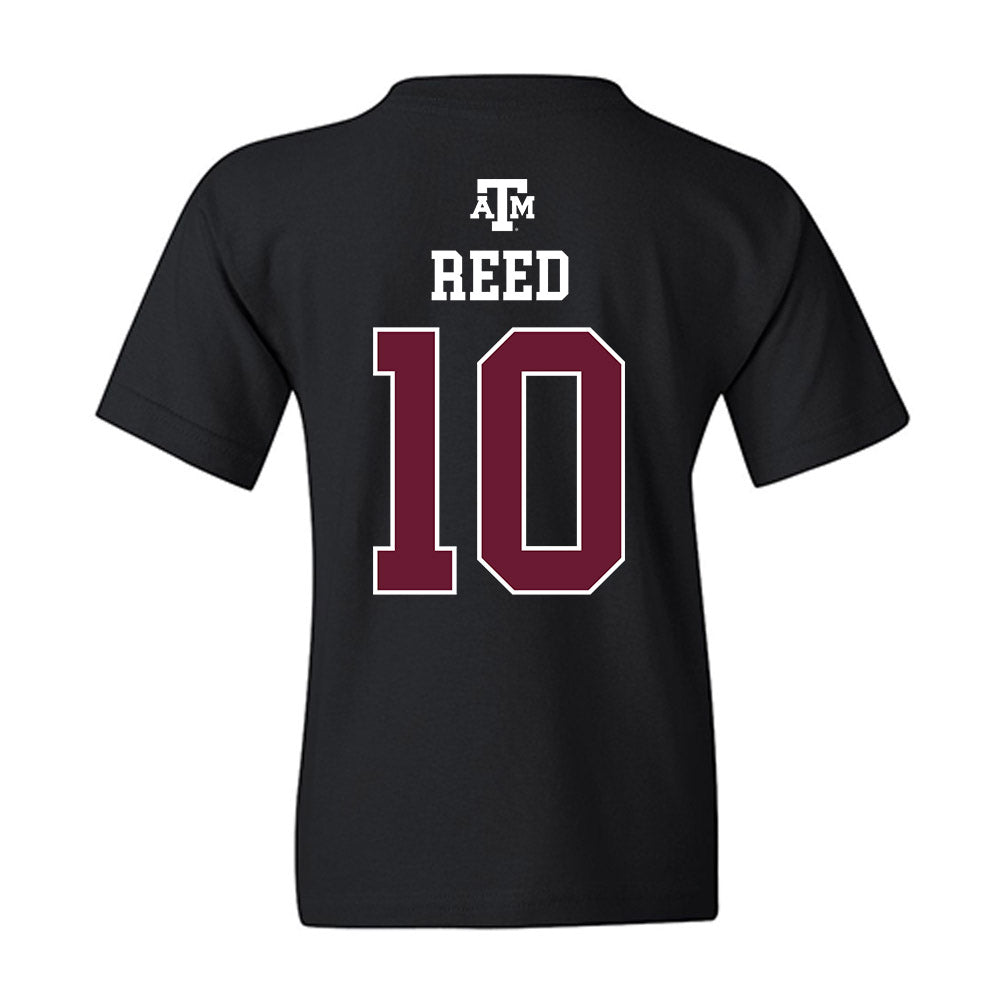 Texas A&M - NCAA Football : Marcel Reed - Black Out 2026 Youth T-Shirt-1