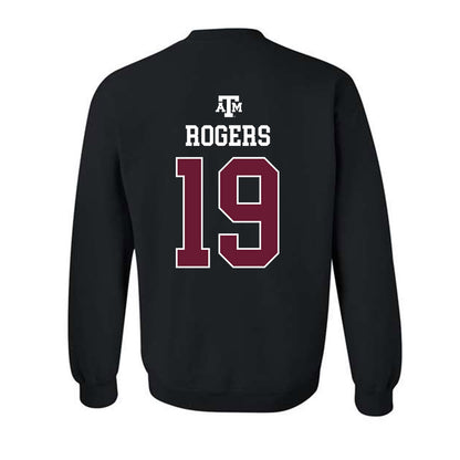 Texas A&M - NCAA Football : Bravion Rogers - Black Out 2026 Crewneck Sweatshirt-1