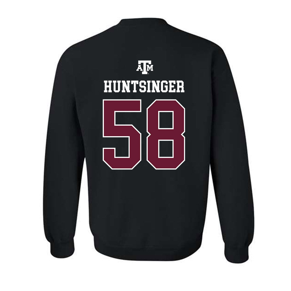 Texas A&M - NCAA Football : William Huntsinger - Black Out 2026 Crewneck Sweatshirt-1