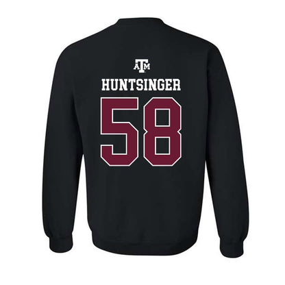 Texas A&M - NCAA Football : William Huntsinger - Black Out 2026 Crewneck Sweatshirt-1