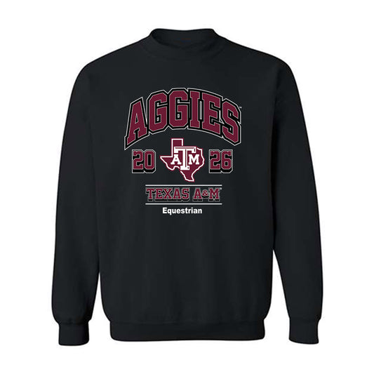 Texas A&M - NCAA Equestrian : Gracie Casebolt - Black Out 2026 Crewneck Sweatshirt-0
