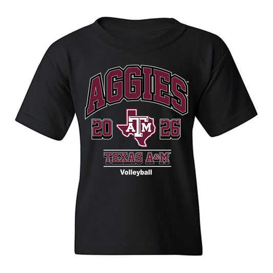 Texas A&M - NCAA Women's Volleyball : Djurdja Stanojevic - Black Out 2026 Youth T-Shirt-0