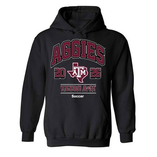 Texas A&M - NCAA Women's Soccer : Brynja Knudsen - Black Out 2026 Hooded Sweatshirt-0