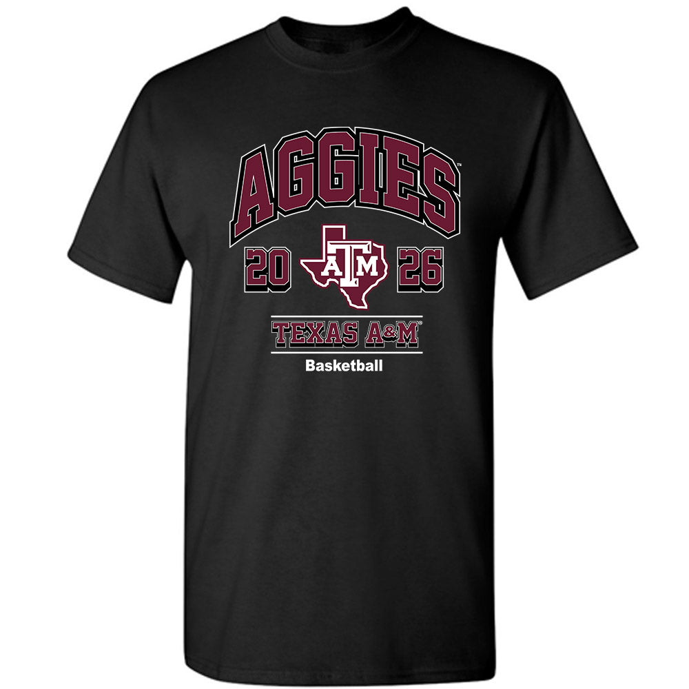 Texas A&M - NCAA Men's Basketball : Marcus Hill - Black Out 2026 T-Shirt-0