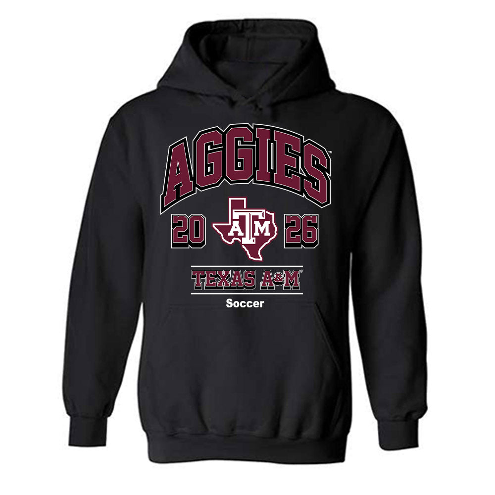 Texas A&M - NCAA Women's Soccer : Trinity Buchanan - Black Out 2026 Hooded Sweatshirt-0