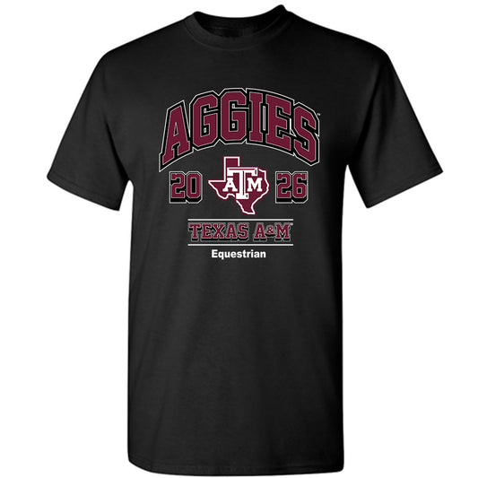 Texas A&M - NCAA Equestrian : Moriah McQueen - Black Out 2026 T-Shirt-0