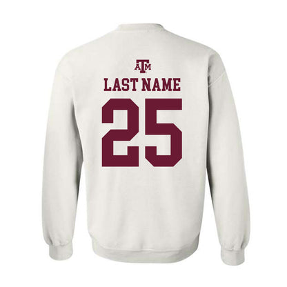 Texas A&M - NCAA Football : Tamarion Watkins - White Out 2026 Crewneck Sweatshirt-1