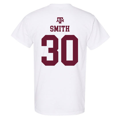 Texas A&M - NCAA Football : Tj Smith - White Out 2026 T-Shirt-1